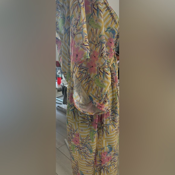 America & Beyond, Maxi Dress, Kimono Style Sleeves, #510 - Picture 3 of 6